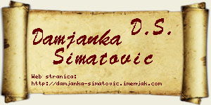 Damjanka Simatović vizit kartica
